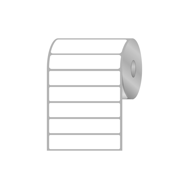 Transfer labels på rulle, aftagelig lim, 75 x 15 mm 
