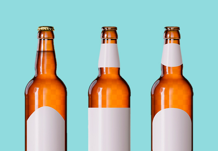 Portal Kina Flad Etiketter til ølflasker | Køb øletiketter her | 1-3 dages levering