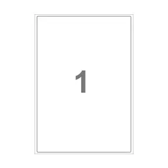 1 etiket/A4-ark,  199,6 x 289 mm, ScanTrans, 50 ark - Alle A4-etiketter